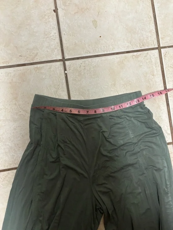 Lulus Knockout Sage Green Wide-Leg Pants medium 30L - Picture 7 of 10